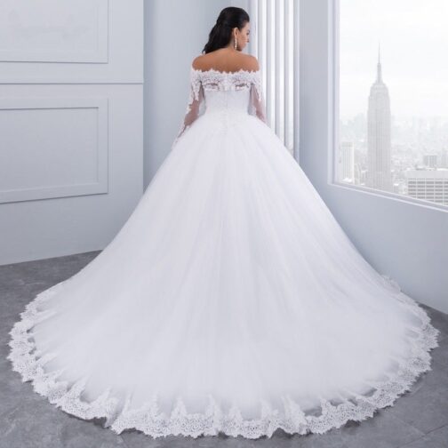 Wedding Bridal Wedding Lace Large Tail - Image 9