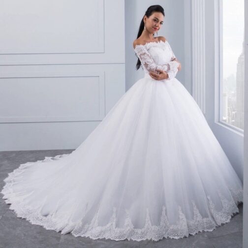 Wedding Bridal Wedding Lace Large Tail - Image 5