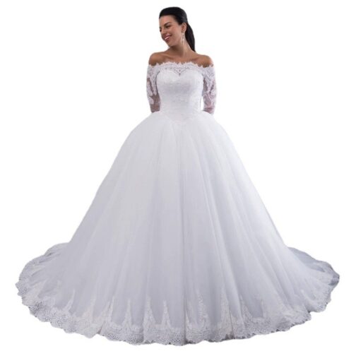 Wedding Bridal Wedding Lace Large Tail - Image 2