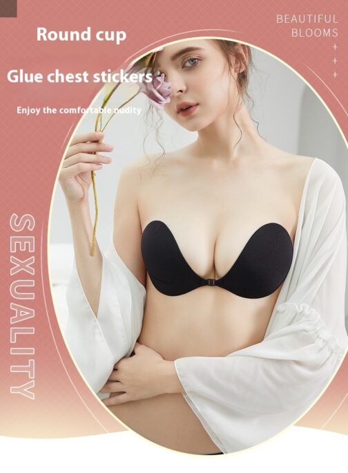 Round Cup Chest Paste Brushed Thin Invisible Push Up Bras Underwear Breast Pad - Image 8